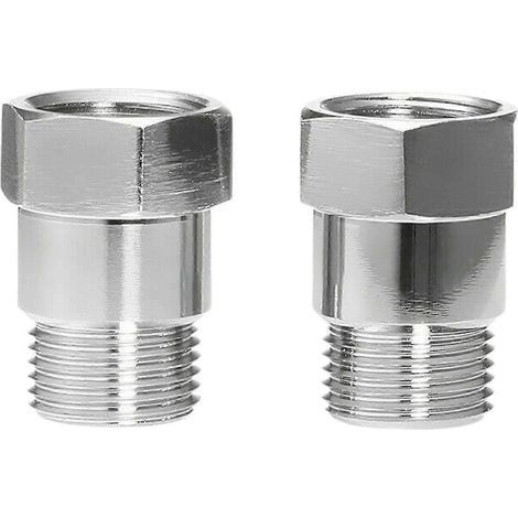 2 entretoises de sonde lambda filetées universelles M18 x 1,5 pour voyant moteur de voiture
