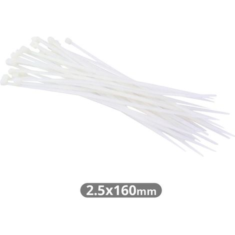 Pack 25 Unidades Bridas 160x2.5mm Natural GSC 000901314
