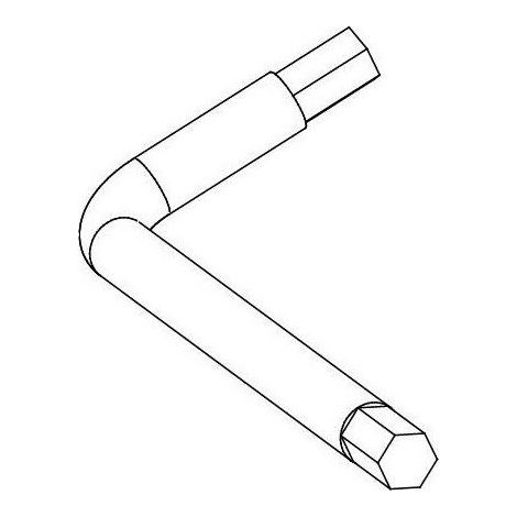 Clé de déverrouillage pour le moteur BL824 - Cardin - (1/2)