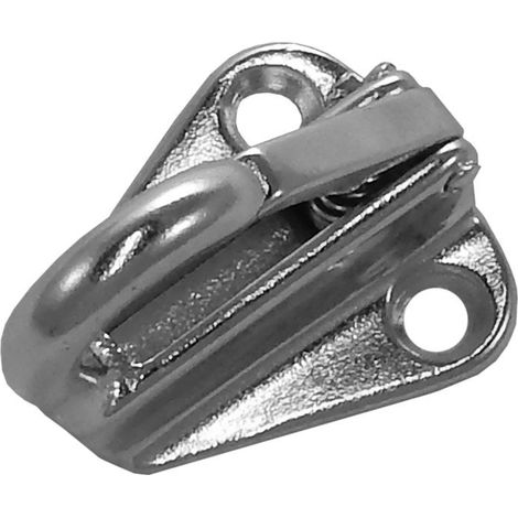 Mousqueton inox A4 40mm sur platine – Résistant à la corrosion – Pour environnements marins – Charge maximale 200kg