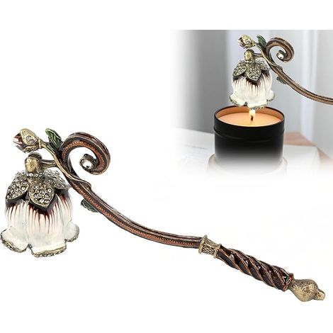 Estintore a candela unico, estintore a candela decorativo, strumento in metallo per candele