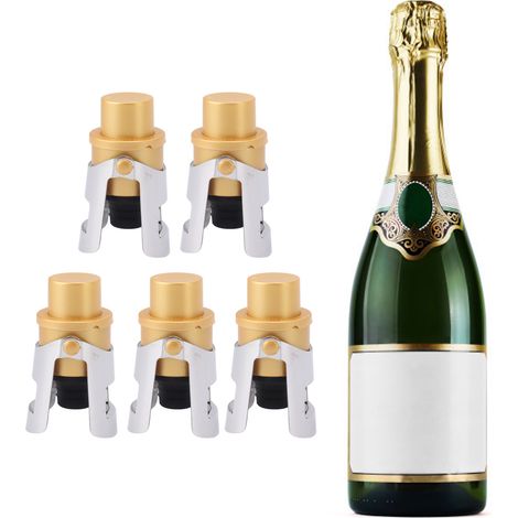 Champagnerverschlüsse aus Edelstahl, Champagnerflaschenverschlüsse, Weinverschlüsse, Sektverschlüsse (1/5)