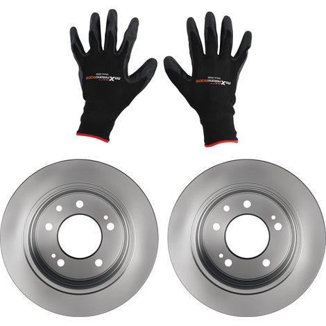 Pair Rear Brake Discs Left & Right for Hyundai i30 FD 2007-2011 584111H300 10mm (1/5)