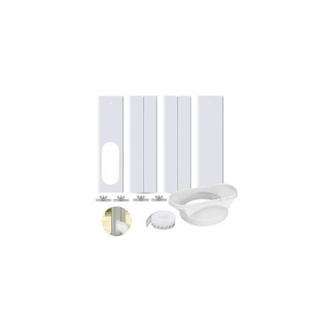 Kit D'étanchéité Pour Fenêtres Coulissantes - Pour Climatiseur Mobile - Adaptateur Fenêtre 45 À 160 Cm - 4 Panneaux Réglables Jusqu'à 140 Cm - 1 Unité (1/4)
