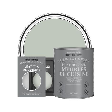 Peinture pour Meubles de Cuisine, Finition Brillante - Vert Craie (1/3)