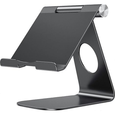 Support réglable pour tablette, support pour iPad, support de bureau en aluminium pour tablette (1/5)