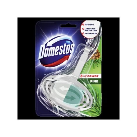 Domestos 3 in 1 Cestello WC elettrico in pino, supporto per WC 35 g