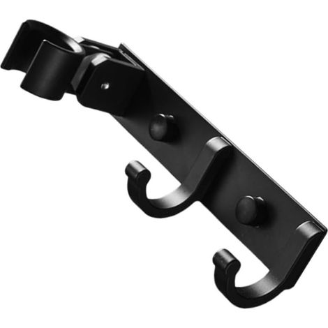 2 Sätze Hand Dusch Halterung Organizer Für Badezimmerutensilien Wandhaken Für Badezimmer Schwarzer Kleiderhaken Badezimmer Wandaufhänger Halterung Für Duschbrause Black Aluminium