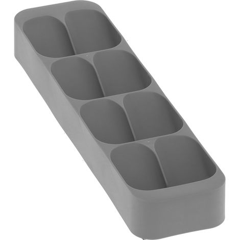 Étagère à épices grise pour la cuisine, support de rangement pour pots d'assaisonnement, étagère de rangement pour la maison (1/5)