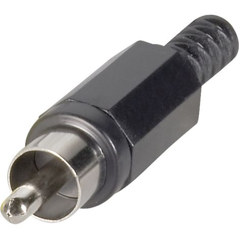 TRU COMPONENTS 1578855 Cinch-Steckverbinder Stecker, gerade Polzahl: 2  Weiß 1 St.