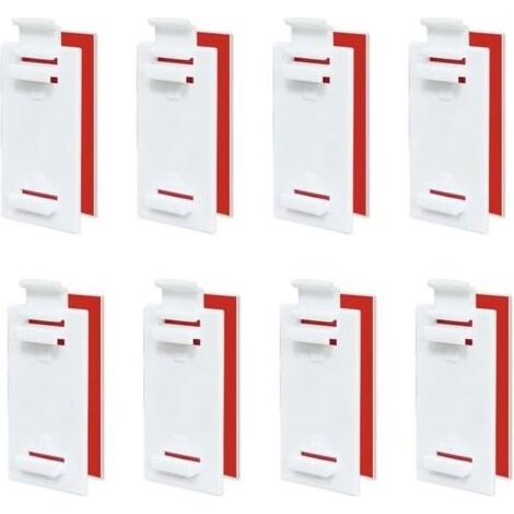 bohrfreie Jalousienhalterungen, Rollohalterungen, kurze Klebehalterungen, bohrfreie Doppeljalousienhalterungen, für Rollos, Verdunkelungsrollos (1/5)