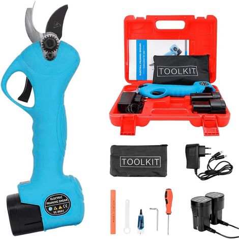 Sécateur électrique pour élagage Ciseaux élagage Rechargeable Résistant Diamètre de 25 mm 16,8 V (1/5)