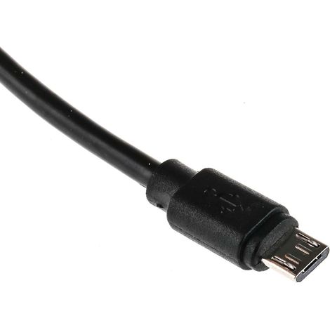 Câble USB RS PRO, Micro USB B mâle vers USB-A mâle, Noir, 3m ( Prix pour 1 ) (1/3)