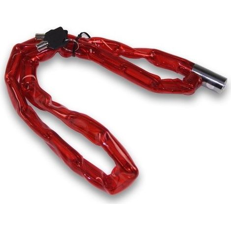 Chaine antivol vélo scooter 90 cm avec fermeture par clef (1/3)