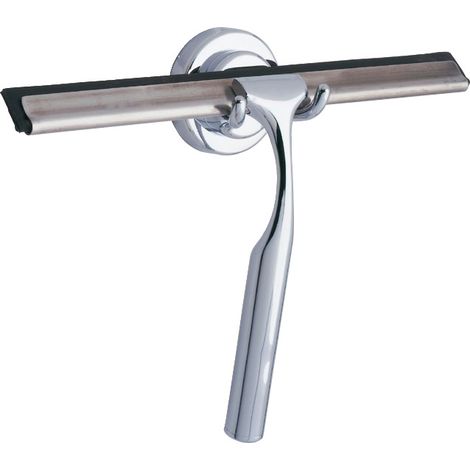 WENKO Badezimmerwischer Terni, Chrom, Silber glänzend, Metall chrom (1/5)