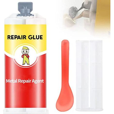 Colle de Réparation Polyvalente pour Métaux - Adhésif Haute Température et Pâte de Soudage Industriel (1/5)