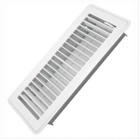 Grilles de ventilation de sol 4 x 10 pouces - Grilles de ventilation métalliques - Grilles de ventilation praticables pour sols résidentiels - Grilles d'aération (1/5)