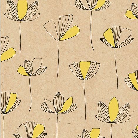 Braun & Company Servietten natur gelb 33 x 33 cm - 20er Pack Partydekoration