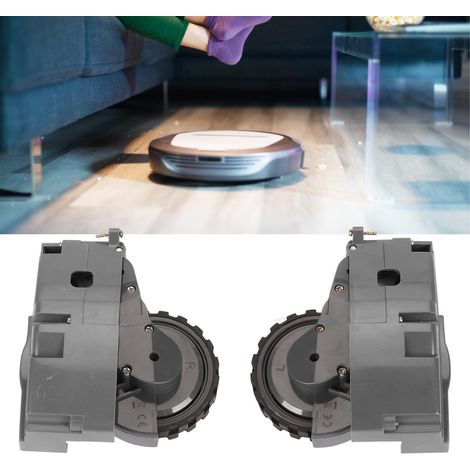 Accessoire universel pour les roues motrices gauche et droite de l'aspirateur robot iRobot (gris) (1/5)