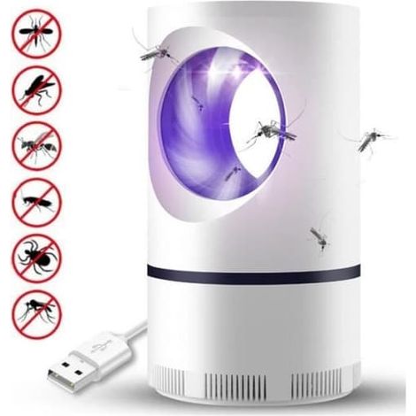 Lampe anti-moustiques - Photocatalyseur anti-moustiques - LED, chargement USB - Forme d'œil (1/4)