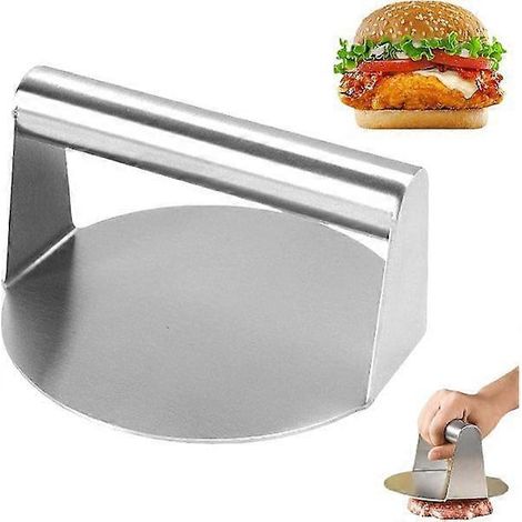 Presse à hamburgers en acier inoxydable, presse à hamburgers, presse à hamburgers écrasés, presse à bacon, kit pour hamburgers écrasés, presse à hamburgers en fonte (1/5)