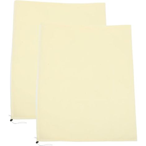 Lot de 2 housses de protection respirantes en non-tissé avec cordon de serrage pour protection hivernale des plantes en pot pour tomates (1/5)