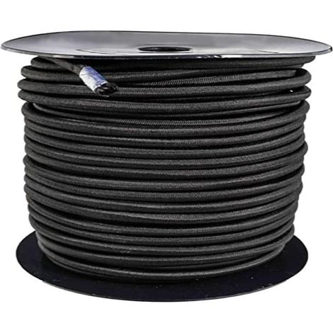 Outile – Tendeur sandow élastique 10 mètres Ø 6 mm – Polyéthylène traité anti-UV – Résistance à la rupture élevée – Pour bâches et filets d’ombrage (1/3)