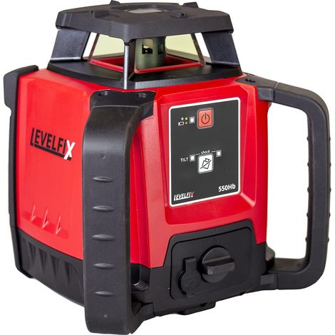 Levelfix 550Hb Laser rotatif horizontal avec récepteur RLD100GR livré dans valise - NETIM - 554503