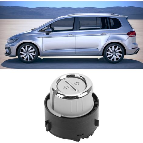Schwarzer und silberner Schiebedachknopf/-schalter für Volkswagen Tiguan (2010–2016). Original-Teilenummer: 1K9959561 (1/5)