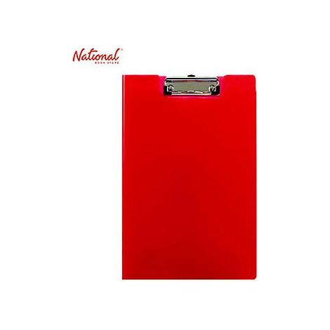 Porte-documents à pinces A4 RED GNS construction robuste en PVC surface lisse avec poche rouge