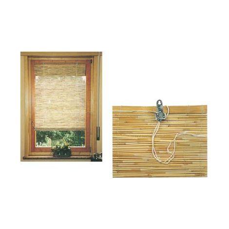 TAPPARELLA CANNE BAMBOO  + CARRUCOLE CM 100 H.CM 260