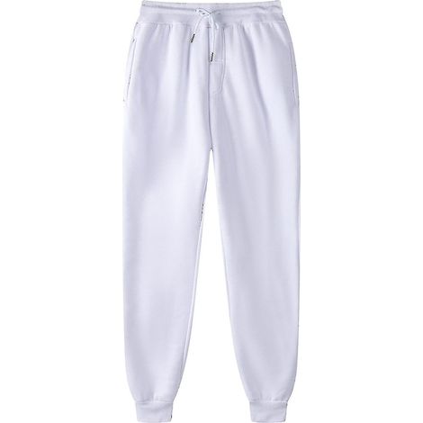 Pantalon homme, pantalon de survêtement, legging rembourré, pantalon décontracté - XXXL - Blanc (1/5)