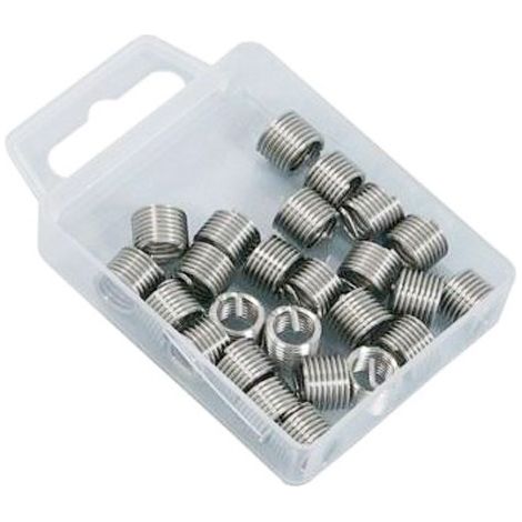 JUEGO DE REPUESTOS DE ROSCAS HELICOIL M5 x 0.8, 25 PIEZAS