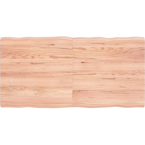 Plateau De Table Dessus de table Moderne bois chêne massif traité bordure assortie 33463 (1/5)