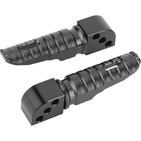 Paire de repose-pieds arrière en alliage d'aluminium, pédales modifiées, compatibles avec Kawasaki Ninja 250, Z800, Z650, Z900 et Z1000SX (noir). (1/5)