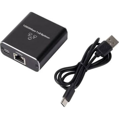 Répartiteur RJ45 TS 1 vers 2 pour réseau 1000M, pour réseau LAN, connexion Ethernet (1/5)