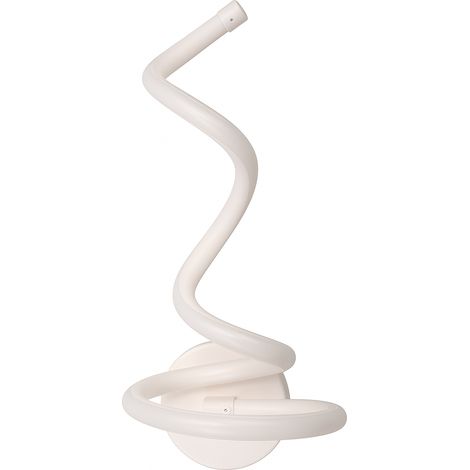 Applique LED da Parete Moderna 12W Bianco a Spirale – Luce Calda Naturale Fredda CCT – 960 Lumen – Design Curvo in Alluminio – Per Interni IP20