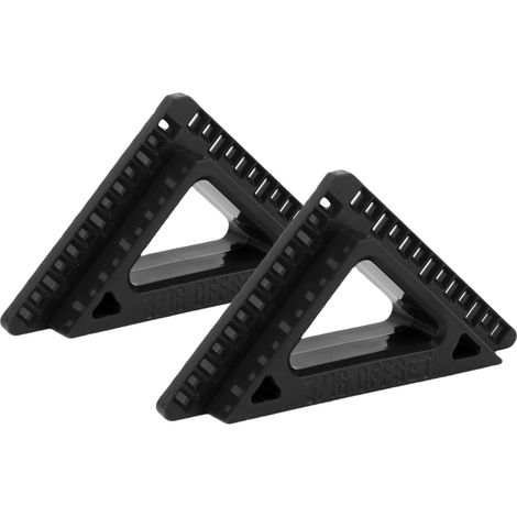 Lot de 2 gabarits d'espacement pour chambranle porte fenêtre plastique noir 3/16 et 1/4 pouce outils menuiserie (1/5)