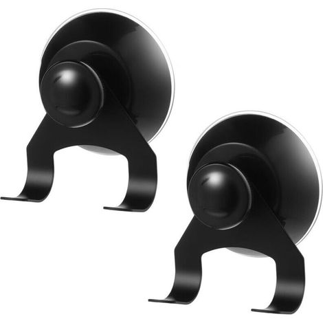 Douchezuignaphaken - JINFGERNE - 2-Pack Haken en Acier Inoxydable et Silicone, Ventouses Réutilisables pour Salle de Bain et Cuisine, Installation Sans Perçage