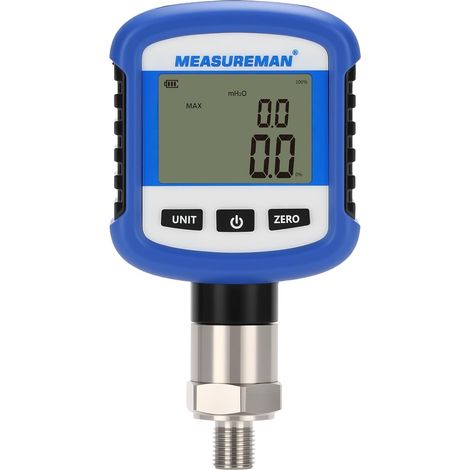 Bluetooth Digital Pressure Gauge 0-25bar, 0.2% PE Body 330° 1/4" BSP (1/5)