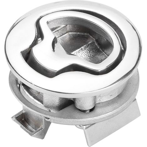 Loquet verrou affleurant écoutille ronde pont bateau yacht inox marine 316 2 pouces argenté 1 pièce (1/5)