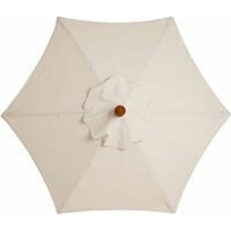 Parasol de jardin avec 6 baleines robustes, parasol de plage, abri de jardin, pour balcon, terrasse, terrasse, piscine (diamètre 2,5 m) - Blanc - RWAccessoire pour parasol (1/5)