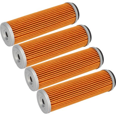 Lot de 4 filtres à huile moteur à haut débit, étanches, de remplacement pour NC250 BRZ X6S X6M (1/5)