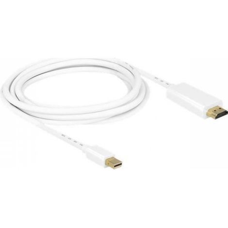 Câble HDMI - - 3 m - Blanc - Support 4K - HDMI vers Mini DisplayPort
