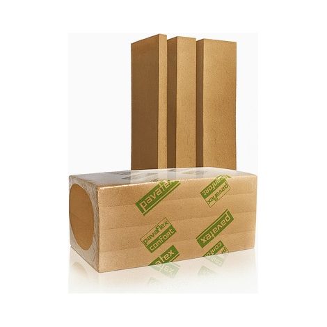 Soprema – Panneau d'isolation biosourcé en fibre de bois – Épaisseur 145 mm – Dimensions 1220 x 575 mm – R=4, performance thermique élevée (1/4)