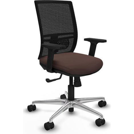 Chaise de bureau piqueras y crespo Yunquera noir mousse (1/2)