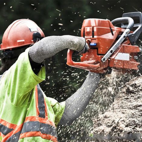 Manches de protection de sécurité ouvertes en HPPE de classe 5, résistantes aux coupures, aux entailles, aux rayures et à l'usure, pour les chantiers de construction. (1/5)
