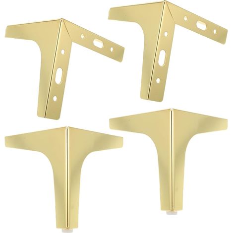 de meubles en métal doré 13 cm lot de 4 pieds triangulaires (1/5)