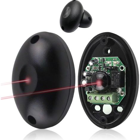 1 Paire Photocellules Infrarouges 12/24V AC DC, Capteur Sécurité Portée 20m, IP55 Pour Portail Automatique (1/5)