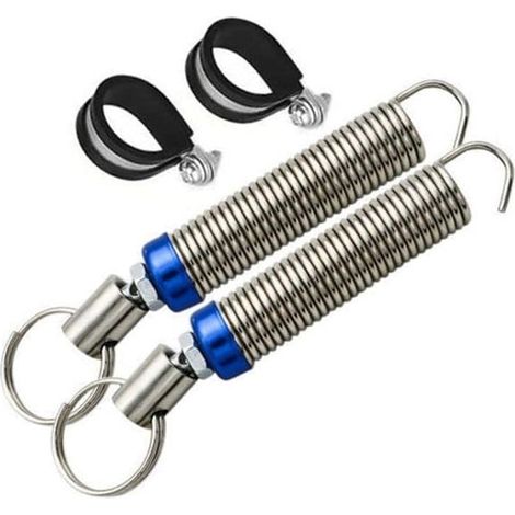 Set di 2 molle per apertura automatica del bagagliaio, lunghezza regolabile 15-24 cm, acciaio inox, sistema di sollevamento automatico, universale. (1/5)